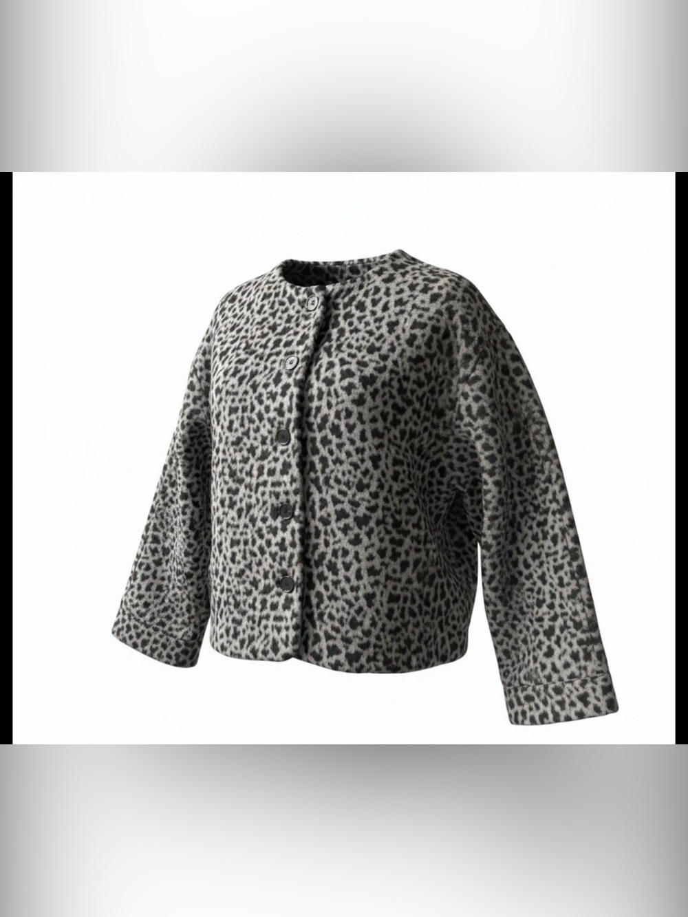 Edit by Jason Wu Faux Fur Cropped Cheetah Print Jacket